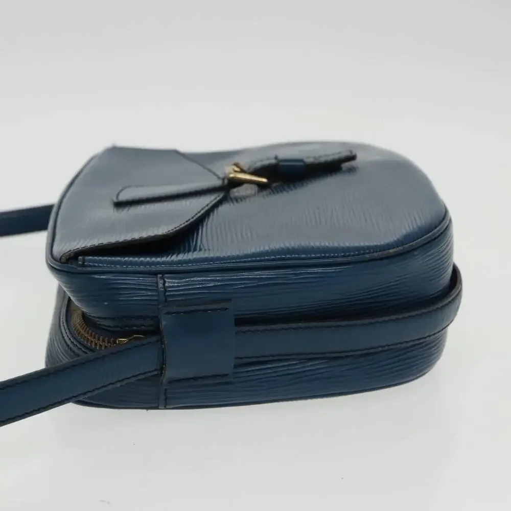 LOUIS VUITTON Epi June Feuille Shoulder Bag Blue M52155